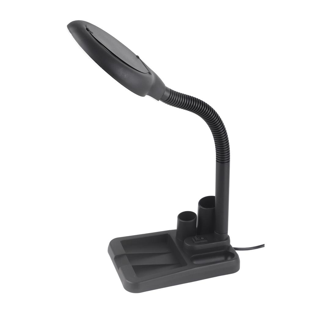 Magnifying Crafts Glass Desk Lamp 5X 10X Magnifier With 40 LED Lights Practical
