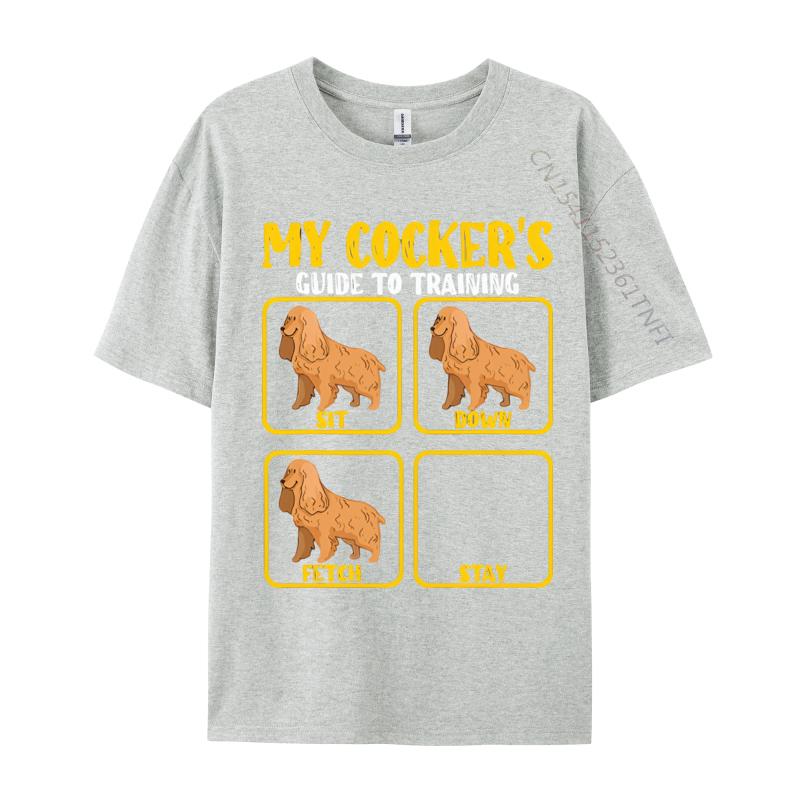 

Tops T Shirt English American Cocker Spaniel Dog Tshirt Popular Birthday Cotton Men T Shirts High Quality S
