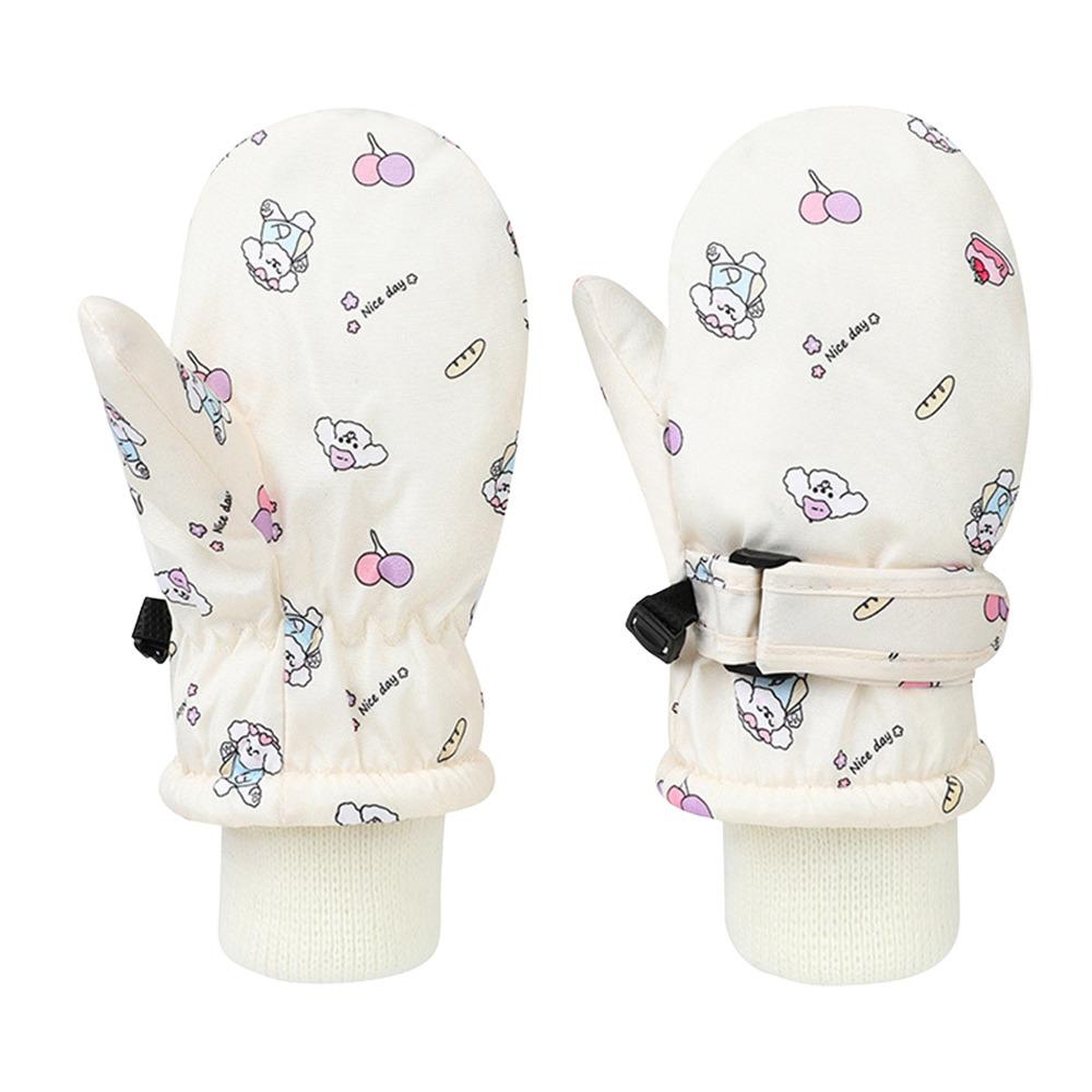 Non-slip Children Ski Gloves Warm Kids Winter Mittens Cute Snow Gloves  Children Kids