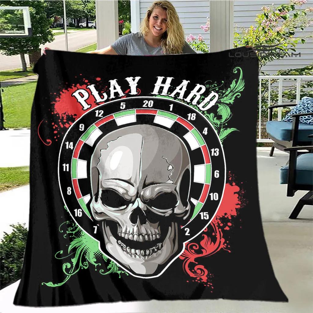Sports dart target printing blanket warming Warm Pretty Flannel Soft Comfortable Home Travel Blanket