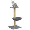 Scratching Post with Sisal Scratching Column Light Grey 74 Cm