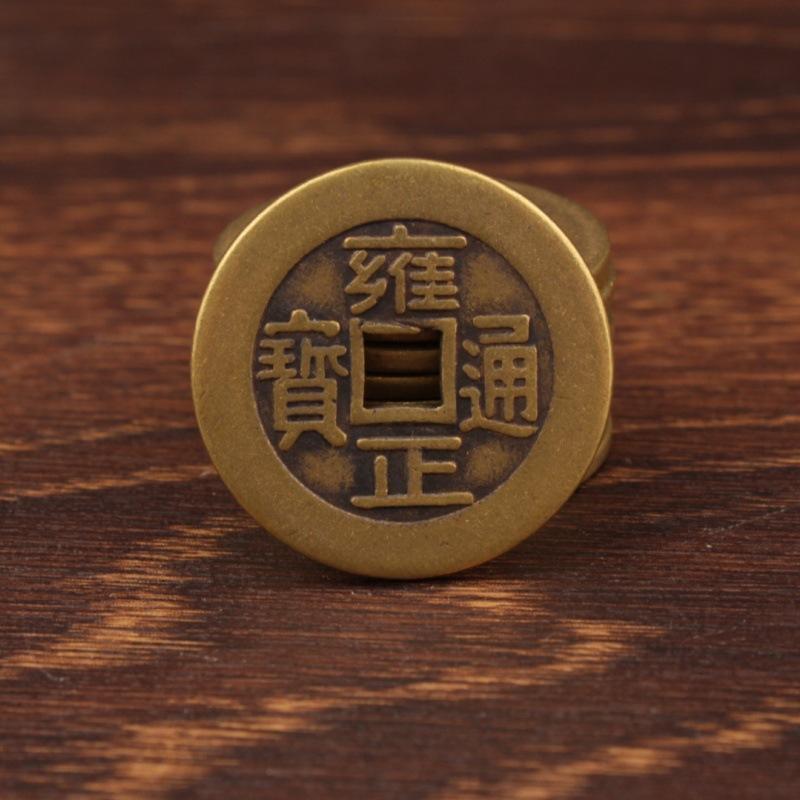 Chinese Thickened Copper Coin Five Emperors Coin Metal Accessories Decorative Gift Ornament Pendant Key