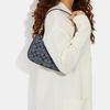 New COACH Teri Fabric With Cow Leather Shoulder Bag, Handbag, Shoulder Bag Medium Size Women's Denim Blue CH139-IMDEI