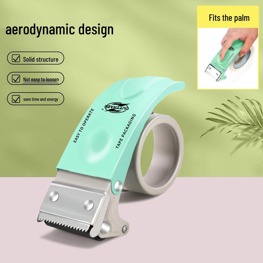 Two-Inch Metal Transparent Tape Cutter - Convenient Box Sealer.