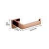 Brushed Rose Gold 304 Stainless Steel Bathroom Set: Towel Rack, Towel Ring, Paper Towel Holder, Hook.