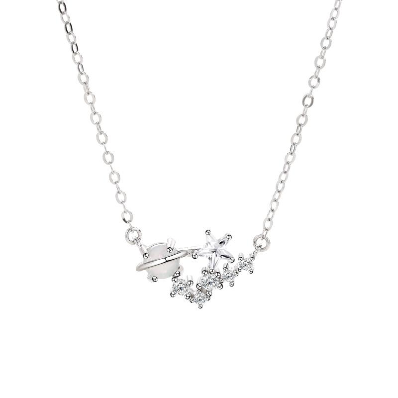 All the Stars Hold the Moon Planet Necklace Women's Niche Exquisite Temperament Advanced Star Necklace Necklace