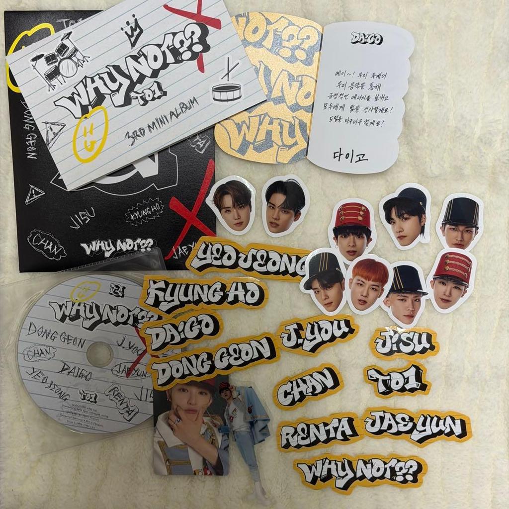[USED] TO1 WHY NOT? 3rd Mini Album (Signed)