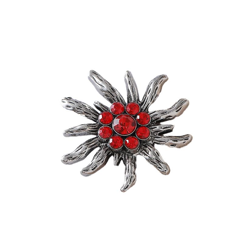 Autumn Edelweiss Rhinestone Shoe Buckles & Flower Accessories