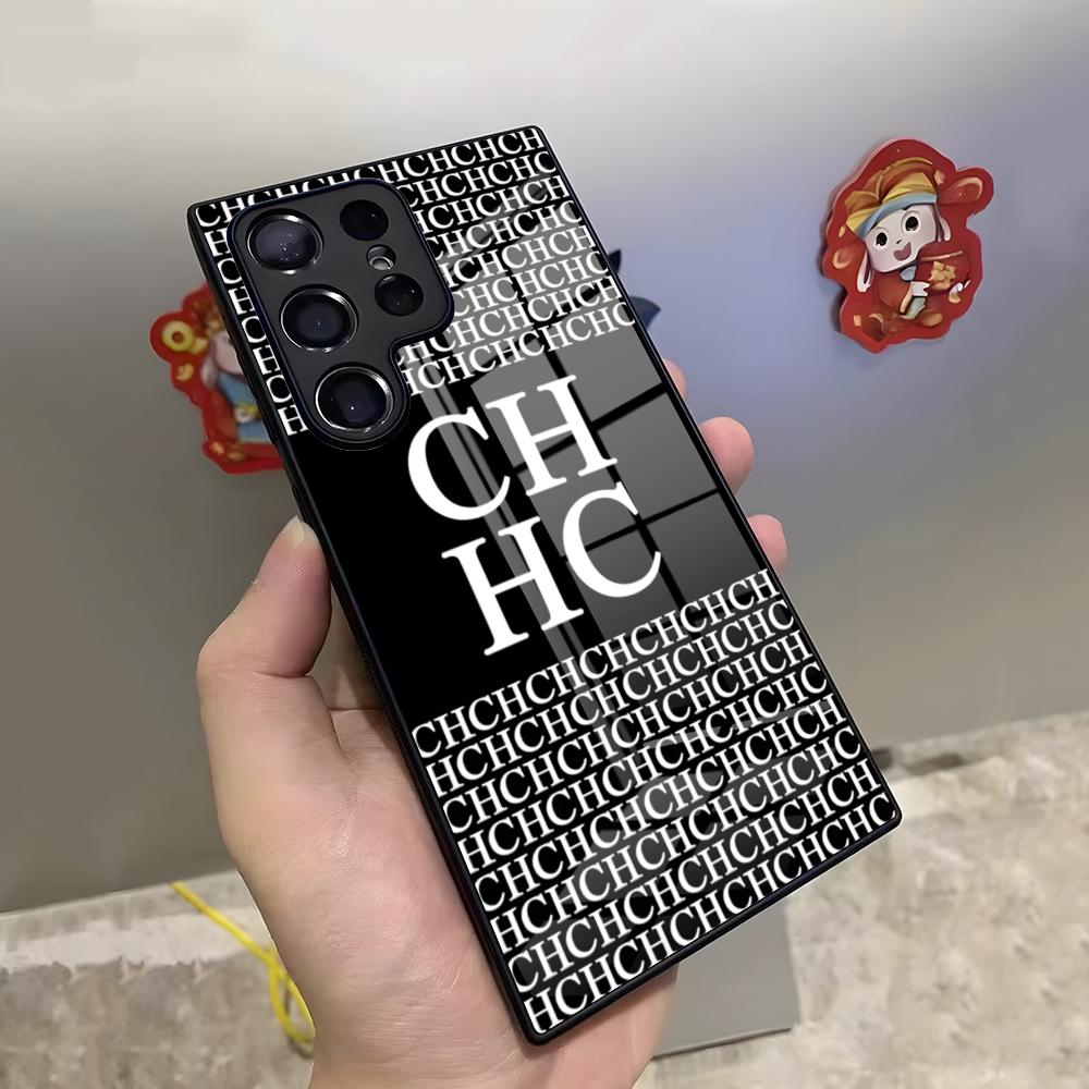 

C-CarolinaS Fashion H-HerreraS Phone Case For Samsung S26 S25 Ultra S23 S22 S24 S20 Fe S21 Plus A54 A53 A16 Glass Cover Samsung s25ultra