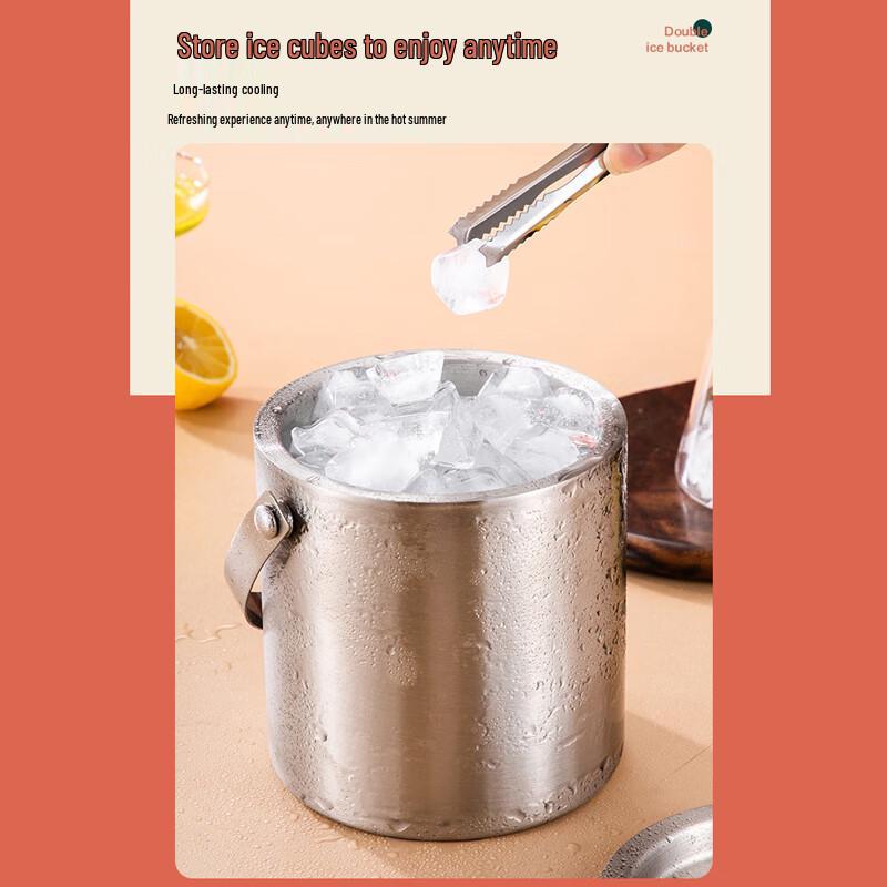 Homeglen 304 Edelstahl Doppelwandiger Eisbehälter