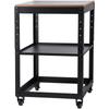 Planer Stand, 100 lbs/ 45 kg heavy loads, Three-Gear Height Adjustable thickness planer table,with 4 Stable Casters & Storage Space, for most planers,