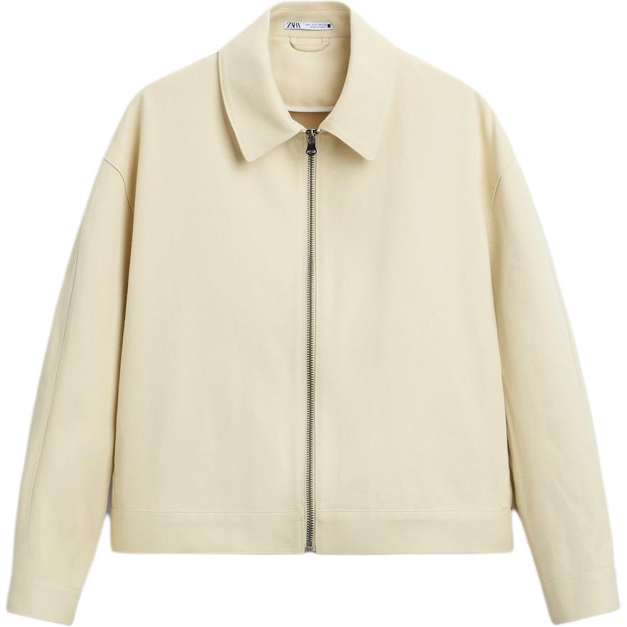 

Zara Short Casual Long Sleeve Work Outdoor Jacket Men jackets Beige 0706186-711 L
