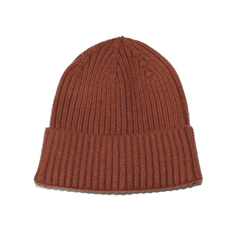 Autumn and Winter Knitted Hat Women's Korean Version of Versatile Solid Color Pointed Wool Hat Women's Outdoor Thickened Warm Cold Hat