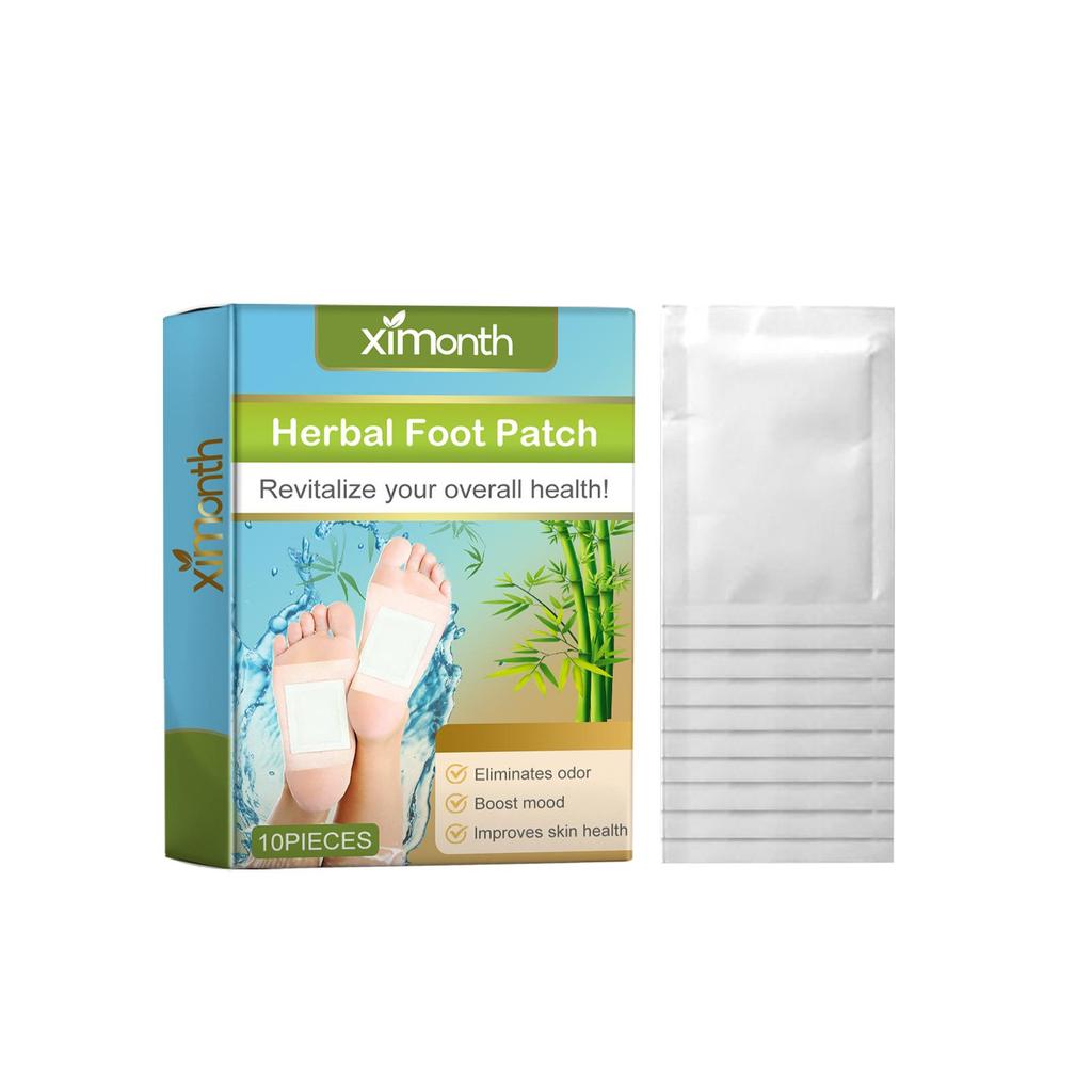 10PCS Aicao Cleaning Foot Patch Rich In Plant Bamboo Vinegar Lavender Foot Care Patch