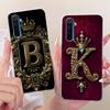 For Realme 6 Pro Case RMX2061 RMX2063 Cover Fashion A Z Initial Letter Soft Slim Silicone Funda For Realme 6 6S 6i Realme6 Shell
