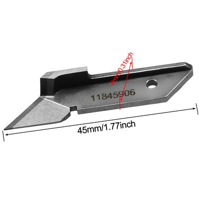 1/2 piezas de herramientas de cuchilla superior e inferior #118460+11845906 para accesorios de máquinas de coser overlock industriales
