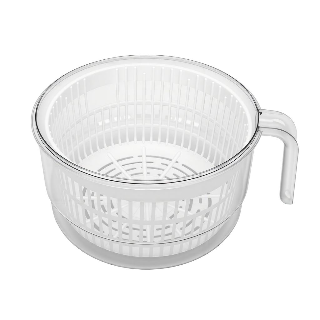 Salad Spinner with Removable Lid Hand Crank Vegetable Fruit Washer Dryer Quick Drainage For Kitchen Use