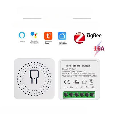 Graffiti Zigbee Intelligent Switch Mini Cassette on/Off Device Single Open Dual Control Alaxa Voice Wireless Control 16A