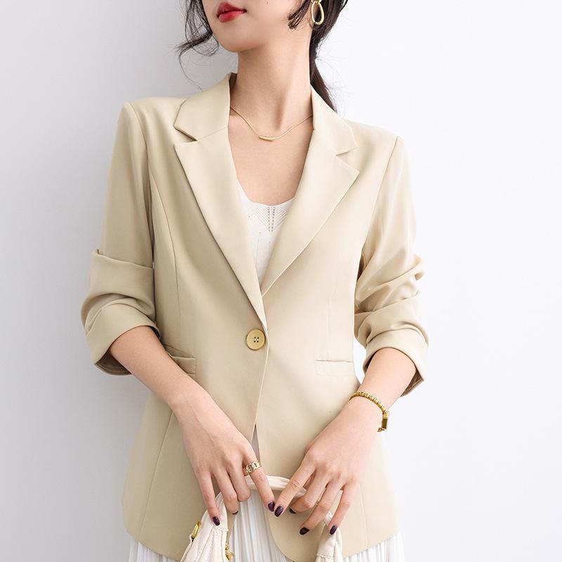 Женский летний приталенный блейзер - Стильный, Повседневный, Универсальный. L (45-55 kg)