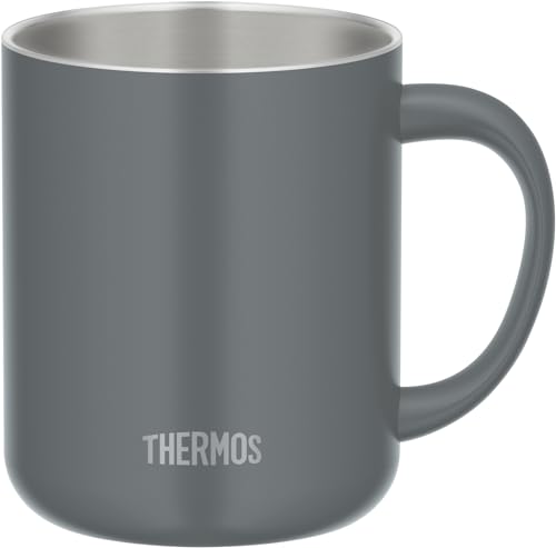 [Amazon.co.jp Exclusive] Thermos Vacuum Insulated Mug with Lid, 450ml, Dark Gray, JDG-452C DGY