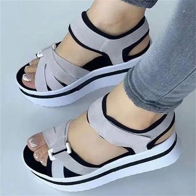Women's Oversized Thick Sole Sandals Flat Bottom Women's Beach Sandals