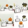 Stylish Halloweens Party Countdown Calendar Sturdy Wood Decoration for Festival Atmospheres in Homes and Schools