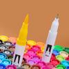 12 Colors Drawing Watercolor Art Markers Pen, Double Tip Brush Fineliner Colouring Painting Pens Set, Art Stationery Supplies