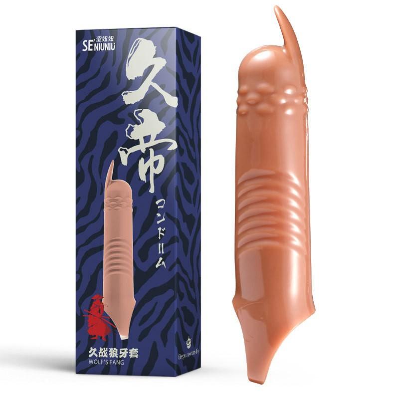 Reusable Penis Sleeves High Elastic Condoms Cock Soft Extender Enlargement Delay Ejaculation Sex Toys for Men Couple
