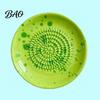 Small Ceramic Grater Bowl, Manual Ginger Garlic Mincer with Ink Splash Pattern, Multi-use Dish Pepper Grinding Plate for Wasabi Daikon, Dishwasher