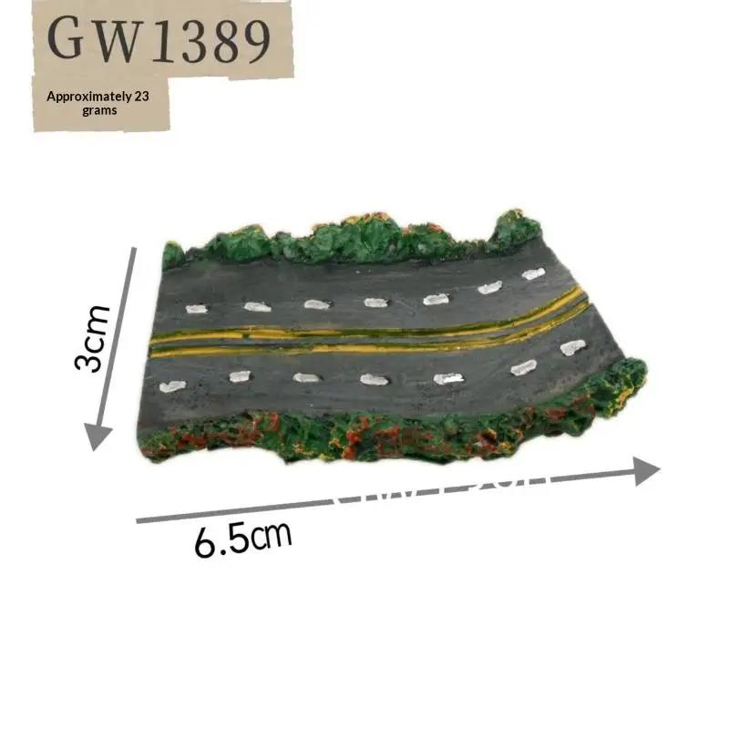 Resin Art Fairy Garden Paths Decor, Single Piece Artificial Stone Paths for DIY Miniature Landscaping