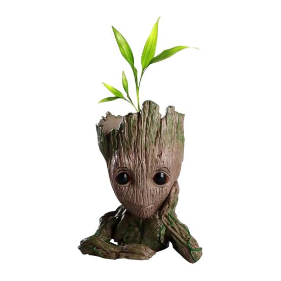 

Tree Man Pen Holder Large Capacity PVC Vase Desk Organizer Box Stationery Storage Container Home Office Desktop Decoration Ornament C