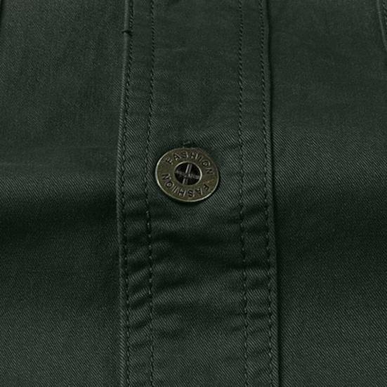 Men Shirt Turn-down Collar Long Sleeve Button Closure Breathable Sweat Absorption Casual Men Shirt Top