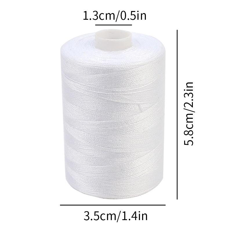 Hilo de Coser de Poliéster de Alta Velocidad 402 - 1000 Yardas, Colores Arcoíris, Ideal para Proyectos de Costura Casera y a Mano