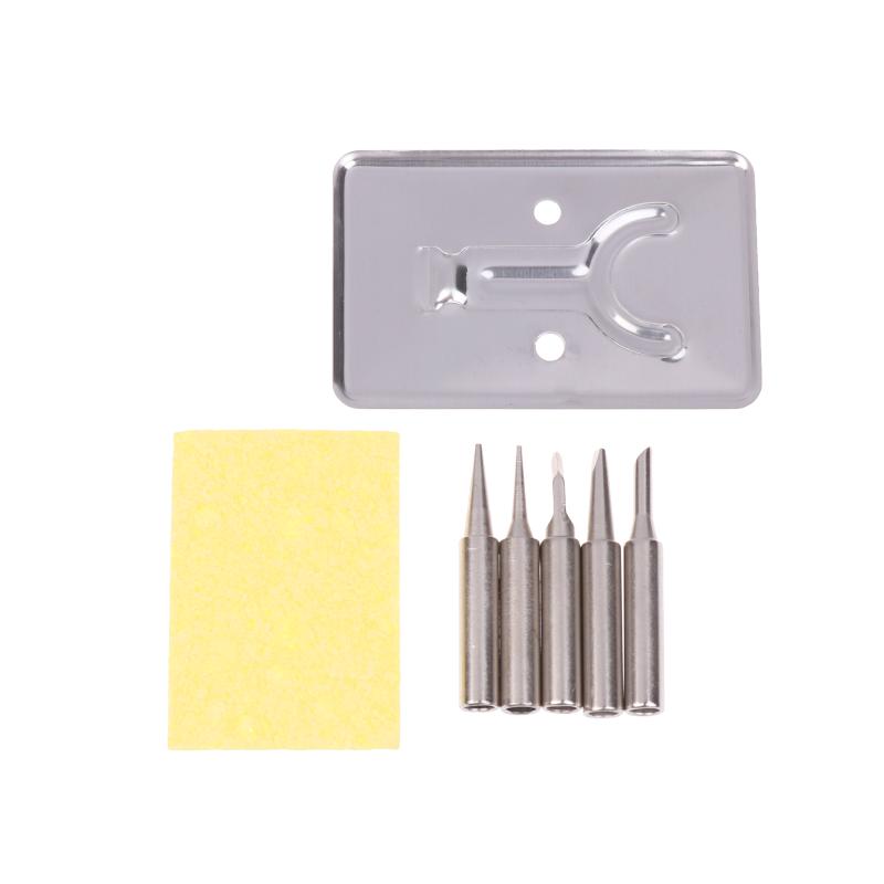 Kit de Fer à Souder Électrique Numérique 100W Ensemble 220V Température Réglable Outil de Soudure Chauffage Céramique Pointeaux de Soudure Rework