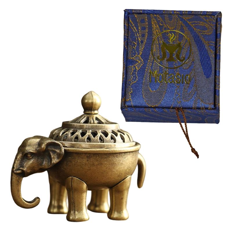 Vintage Metal Mini Incense Burner Pot Stick Holder Decor Ornament Ash for Yoga Living Room Ornament Home Desktop Decoration Gift