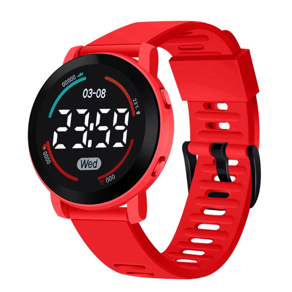 

Luminous Digital Electronic Wrist Watch LED Sport Kids Watch New Digital Watch Unisex червоний
