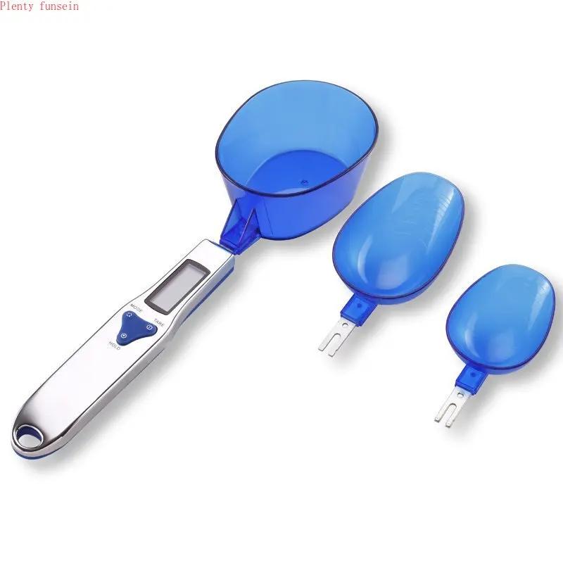 New Three-spoon Electronic Scale 0.1g Spoon Scale, Kitchen Scale Electronic Measuring Spoon Scale 500g Support Ingredients Scale