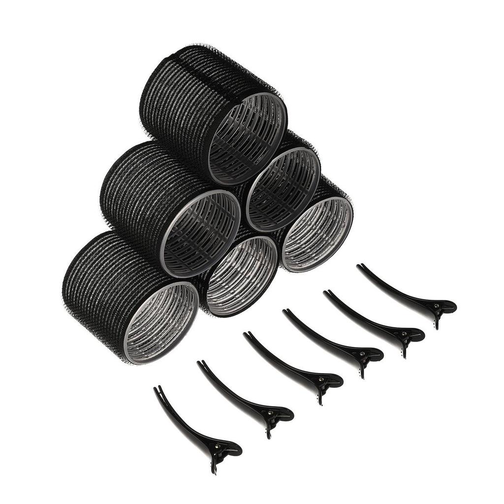 "Magic Self-Adhesive Curling Tube Set with Clips for Air and Lazy Eight-Character Bangs"