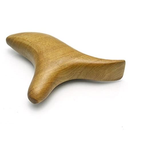 

[No-brand] Wooden Massage Stick, Grip Type, Natural Wood, Ocarina Shape