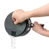 LOGOS LOGOS Drainer Cookware Set 81210211 Gray [Pot] (Approx.) Diameter 16.5cm x Height 8.2cm / Total Length 25cm Camping Hard Anodized