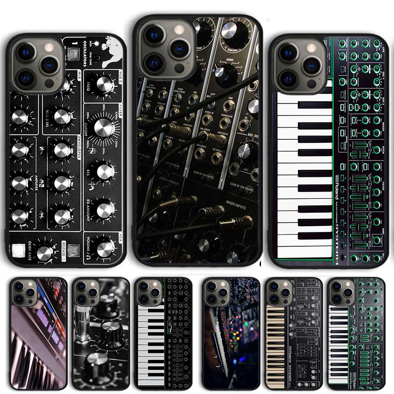 Synth Synthesizer Pattern Coque Shell For iPhone 17 Air 15 16 14 13 12 Pro Max 11 Pro Max Plus Phone Case Cover