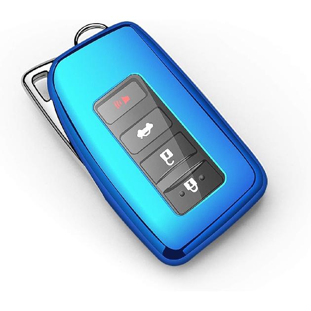 Tukellen for Lexus Key Fob Cover Premium Soft TPU Full Protection Key Shell Key Case Compatible with Lexus ES is GS NX LS RX RC 300h 350 200t 250 300