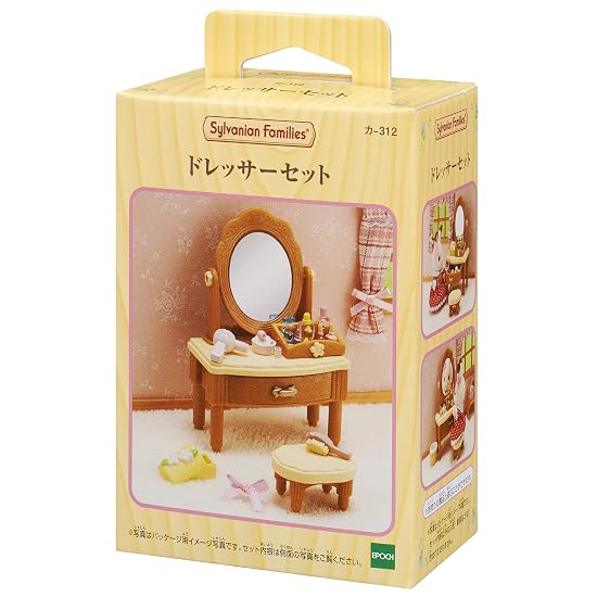 Sylvanian Families Furniture [ Dressing Table Set ] Ka-312 ST Mark Certified Ages 3+ Toy Dollhouse S