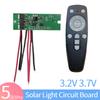 1-5Set Solar Light Circuit Board 3.2V 3.7V Remote Control Radar Human Body Induction Solar Street Light Circuit Board for Garden