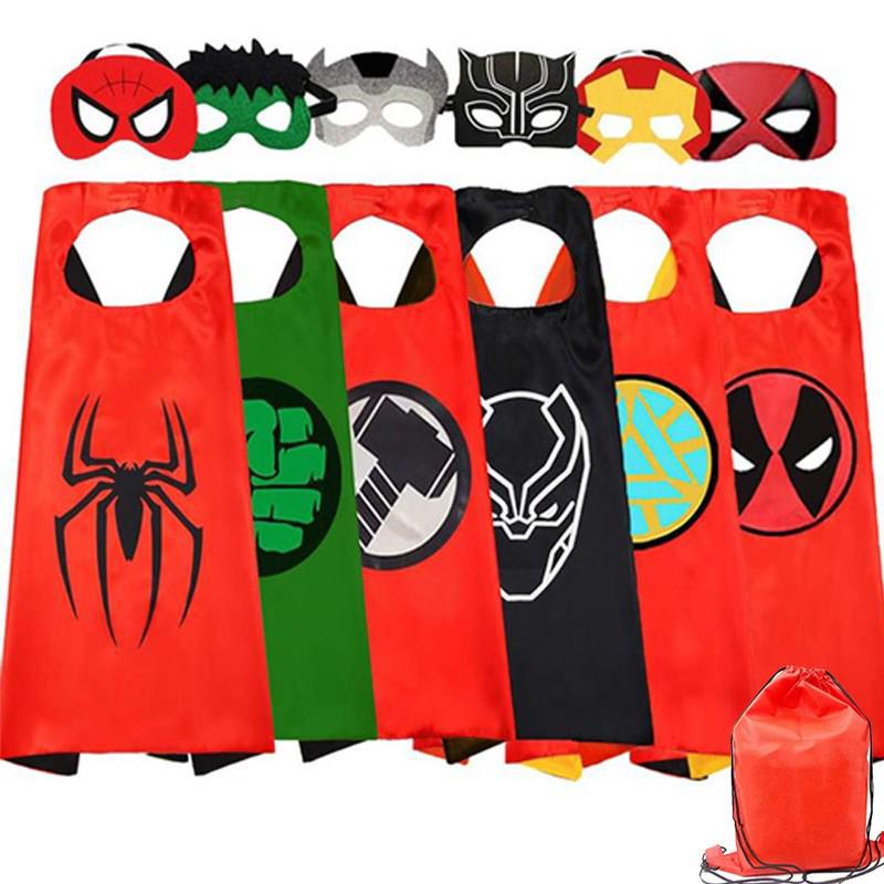 Children & Adults Hero Capes: Captain America, Superman, Iron Man Shawls