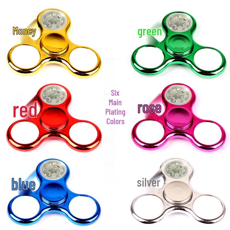 Luminous Spiral Fingertip Gyroscope with Rainbow Lights - Dazzling Spin Toy