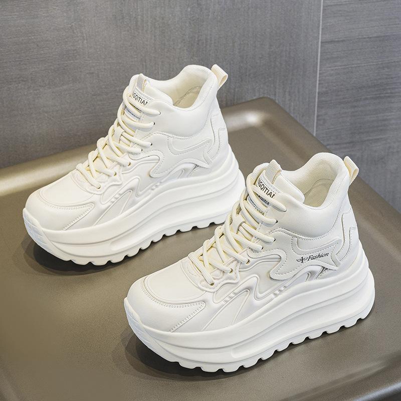Inner height increase women's 2026 women's shoes new thick baseplate shoes lightweight dad versatile casual shoes