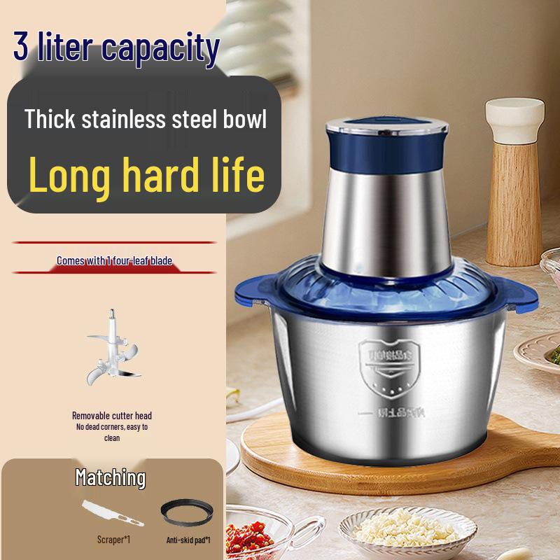 Fully Automatic Stainless Steel Electric Meat Grinder & Vegetable Chopper