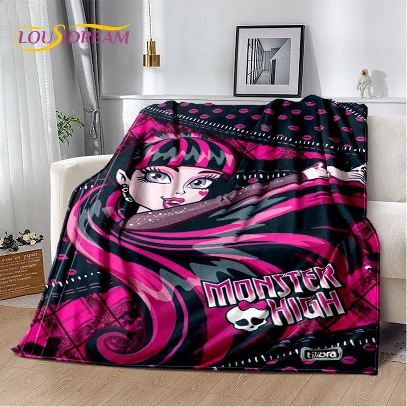 Cartoon Monster High Draculaura Wampir Miękkie Koce, Utrzymuj Ciepły Koc Wygodny Na Piknik Łóżka Sofa Dom Sypialnia Dzieci
