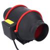 Duct Fan 4 Inch 40W 2550RPM Oblique Flow Boost Quiet Pipe Ventilation Booster Fan EU Plug 220V